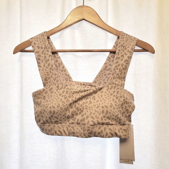 ALLFENIX Other - ALLFENIX Women’s Cheetah Dark Stone Sports Bra in Sand Color - (Size M)